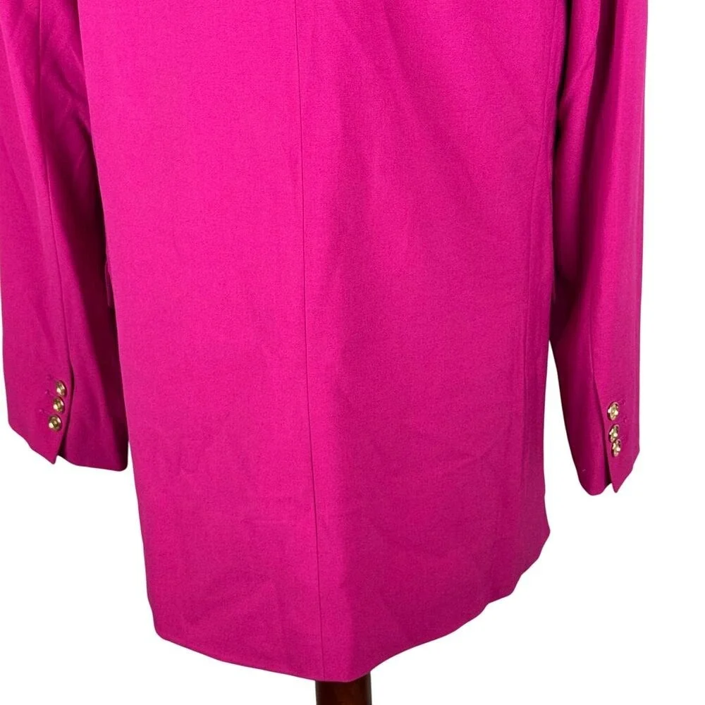 Michael Kors Pink Gold Button Blazer Jacket Womens‎ Size 10